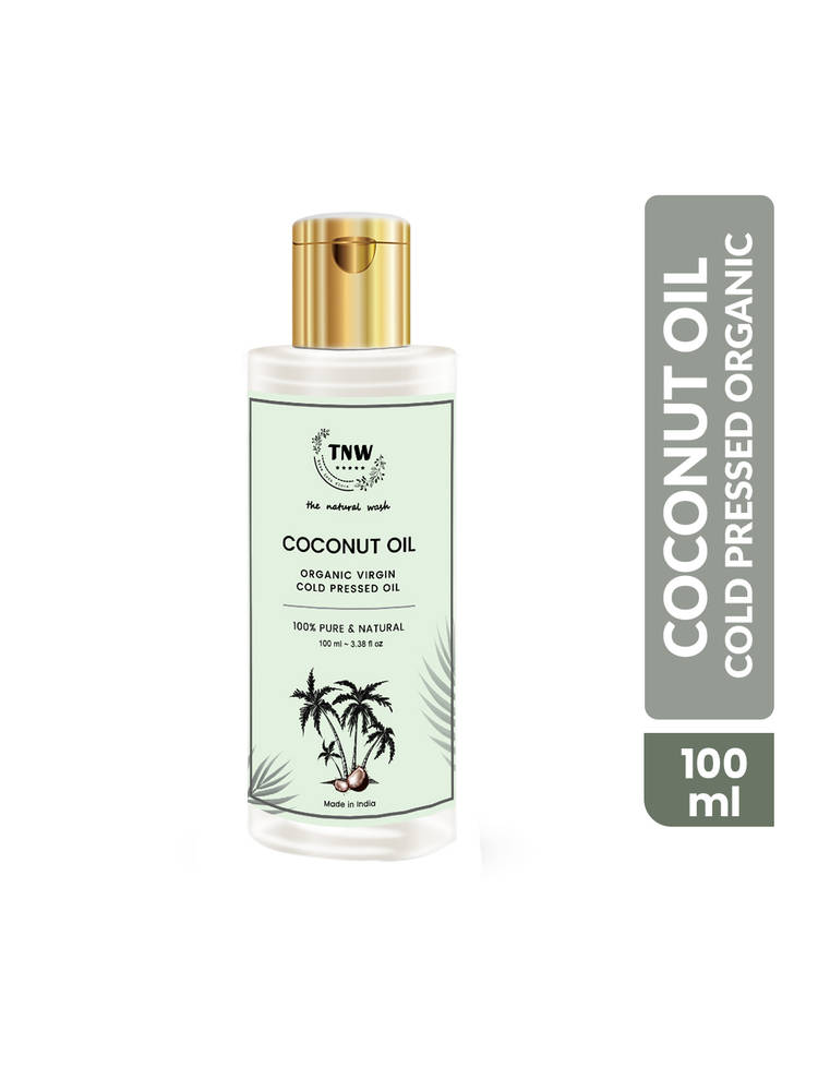 TNW The Natural Wash Cold Pressed Pure Coconut Oil for Healthy Skin, Hair and Baby Body Massage Oil