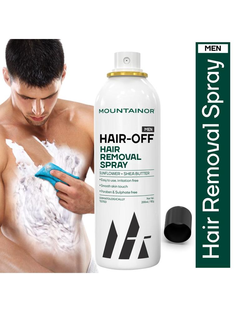 Mountainor Hair Removal Cream Spray For Men, Sensitive Painless Care For Chest, Legs & Arms In 5Mins-picture-21