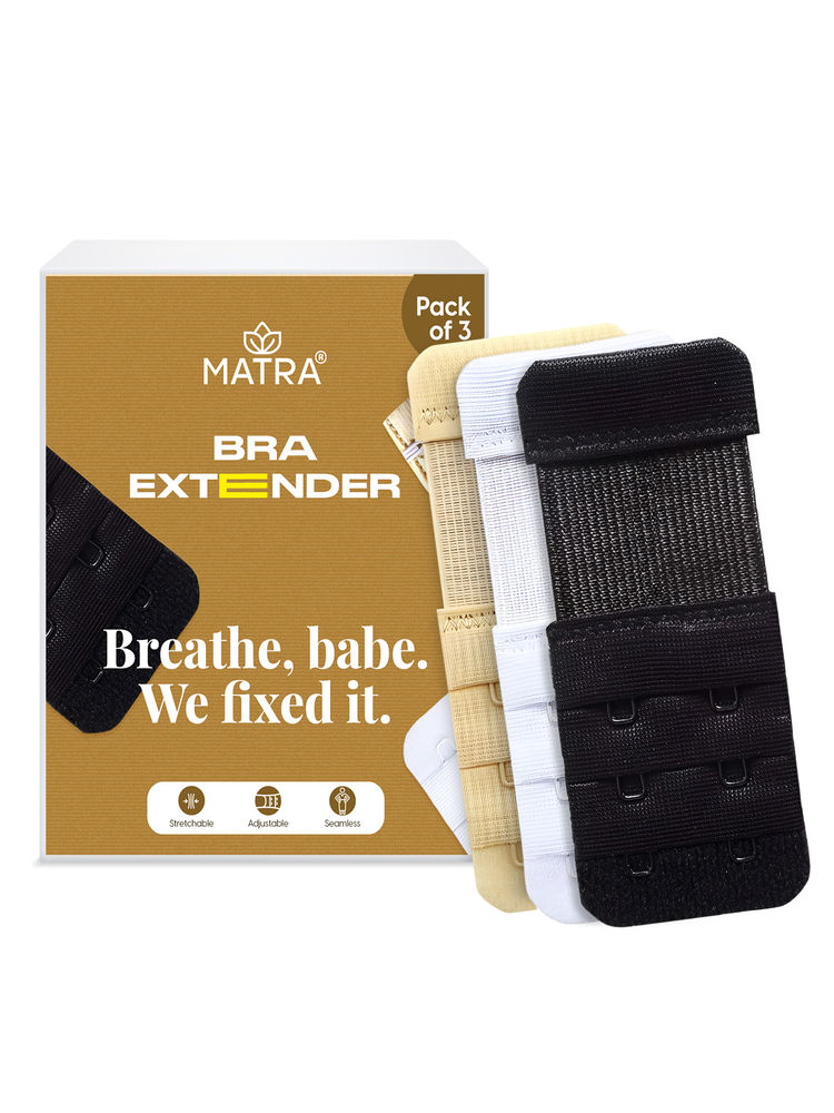 Matra Bra Extender Strap 2 Hook 3 Eye - Pack of 3-image-2