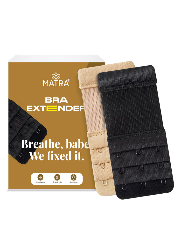 Matra Bra Extender Buckle 3 Hook 3 Eye - Pack of 2-image-4