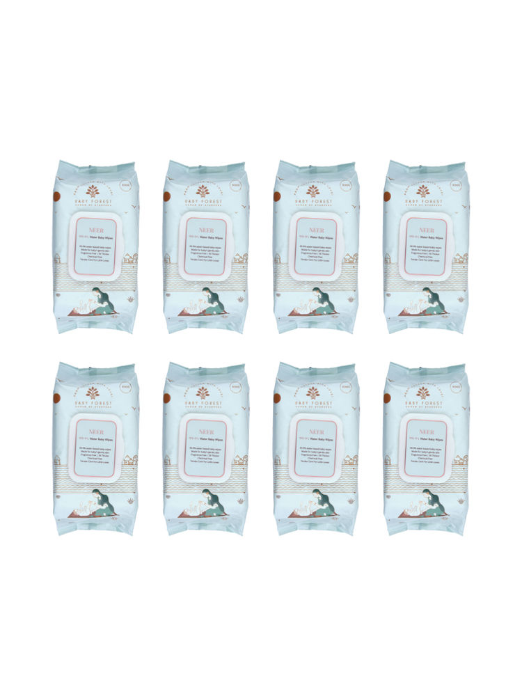 BABY FOREST Neer 99.9% Water Baby Wipes - Pack of 8
