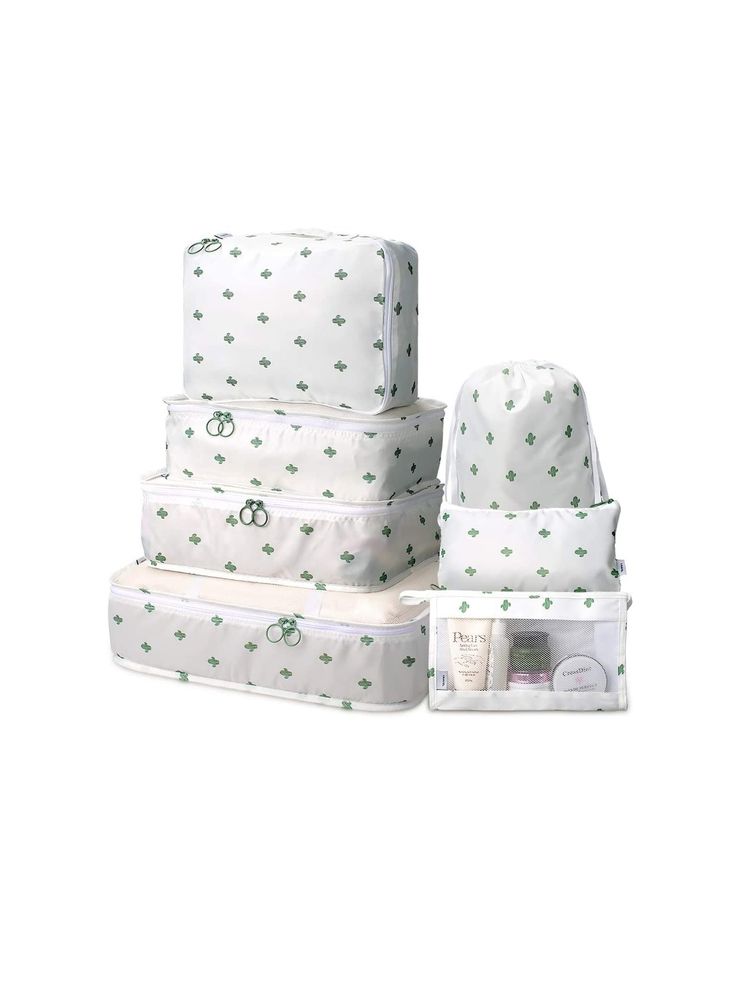 House of Quirk Clothes Packing Organizer Luggage Storage Organizer White (Pack of 7)-picture-28