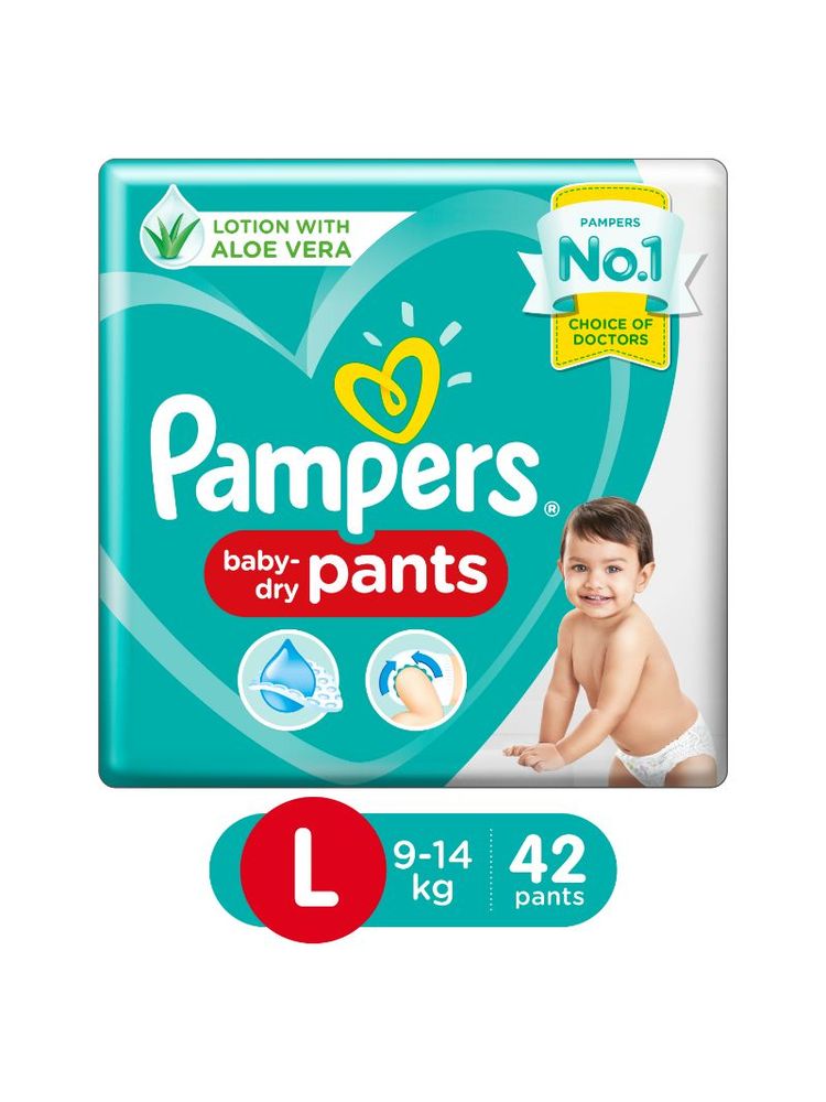 Pampers New Diapers Pants, Large