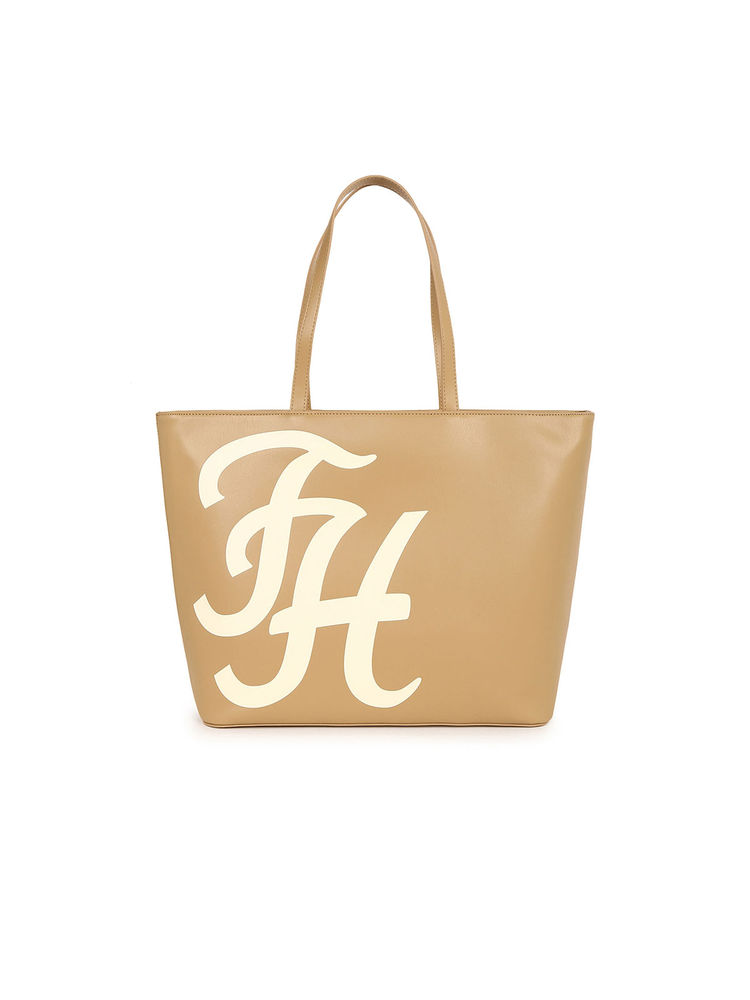 tommy hilfiger accessories Tommy Hilfiger Women Beige Solid Tote Bag-picture-10
