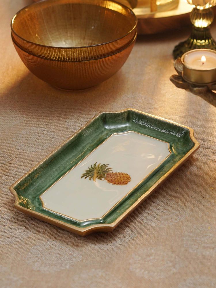 Pure Home + Living Green Pineapple Motif Platter-picture-17