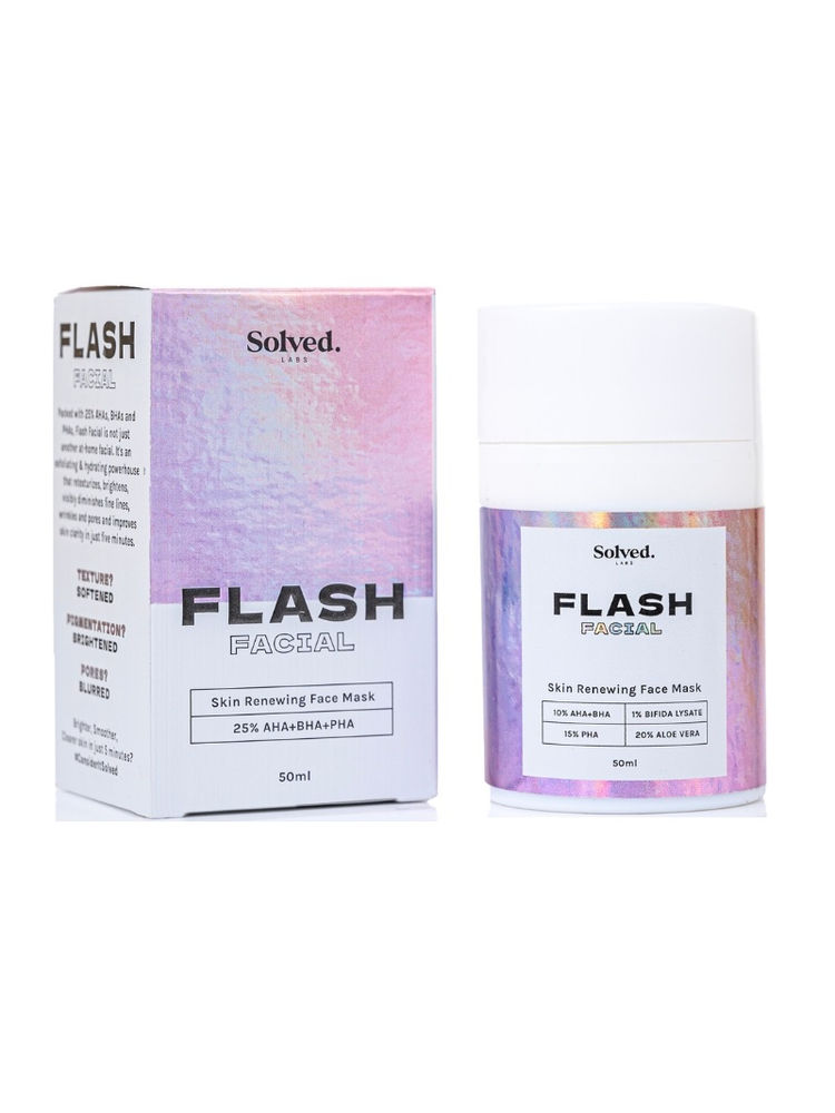 Solved Labs Flash Facial 25% AHA+BHA+PHA Face Mask-image-9