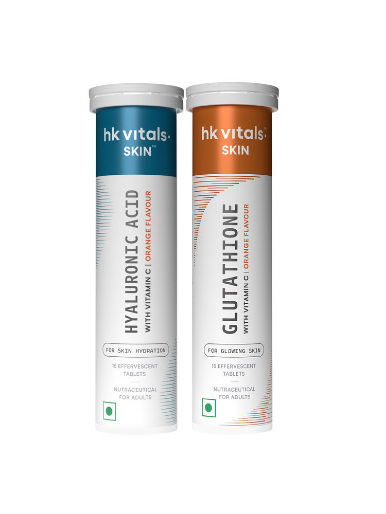 HealthKart HK Vitals Hyaluronic Acid Effervescent Tablets With Glutathione - Orange-picture-16