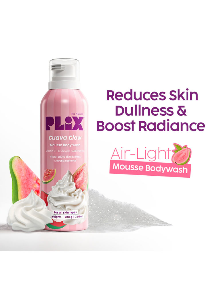 Plix Guava Mousse Body Wash For Glowy & Hydrated Skin-picture-36