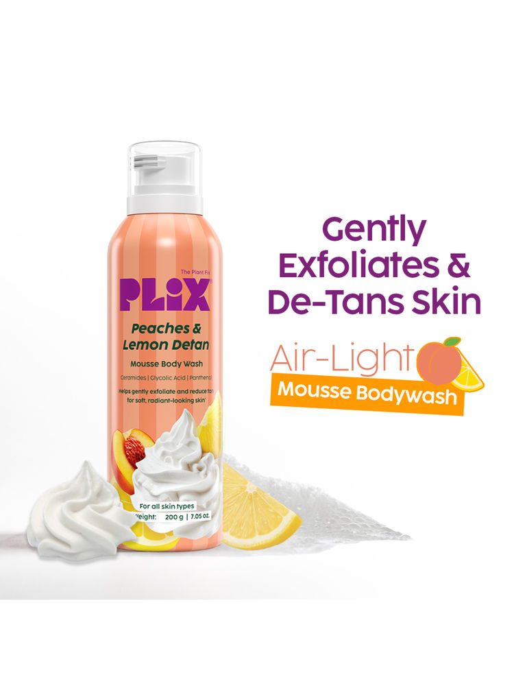 Plix Peaches & Lemon De-Tan Mousse Body Wash-image-14