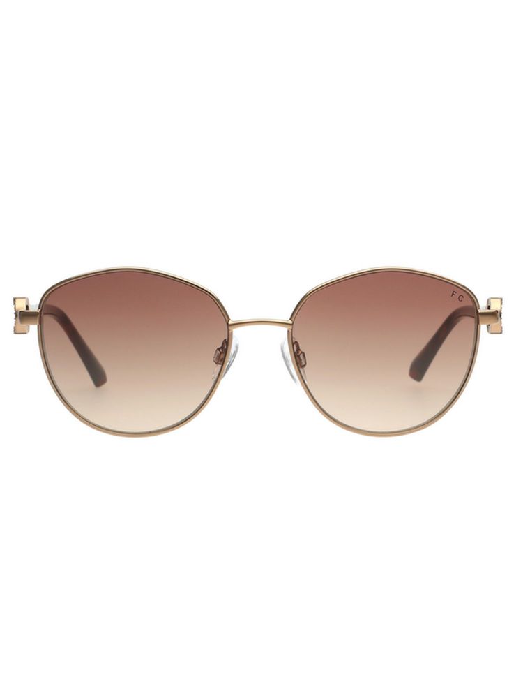 French Connection Smoke Brown Lens Round Sunglasses With UV Protection (FC 7687 C3 S) (55)-picture-33