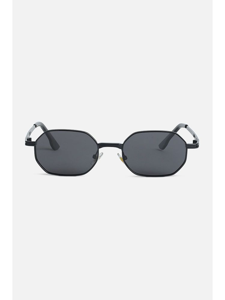 Snitch Hexagonal Full Rim Irregular Black Sunglasses (SN0134-01)-image-28