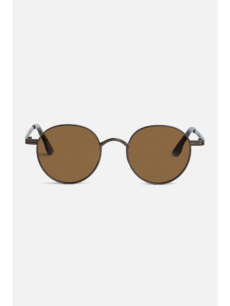 Snitch Round Full Rim Round Brown Sunglasses (SN0141-02)-image-26