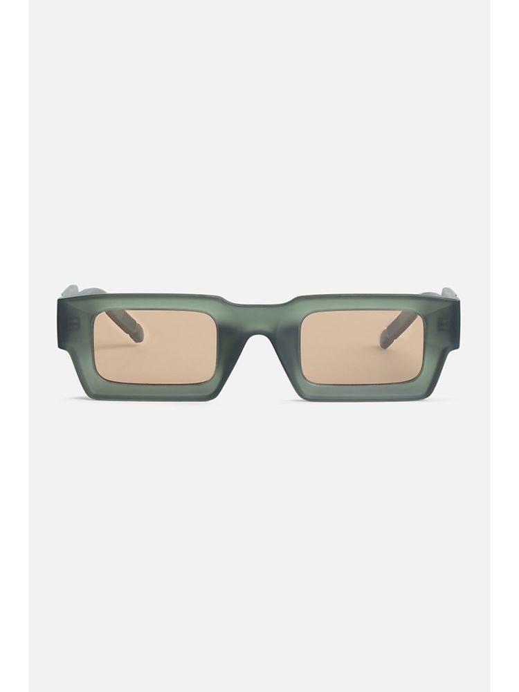 Snitch Rectangle Full Rim Rectangle Brown Sunglasses (SN0142-02)-image-4
