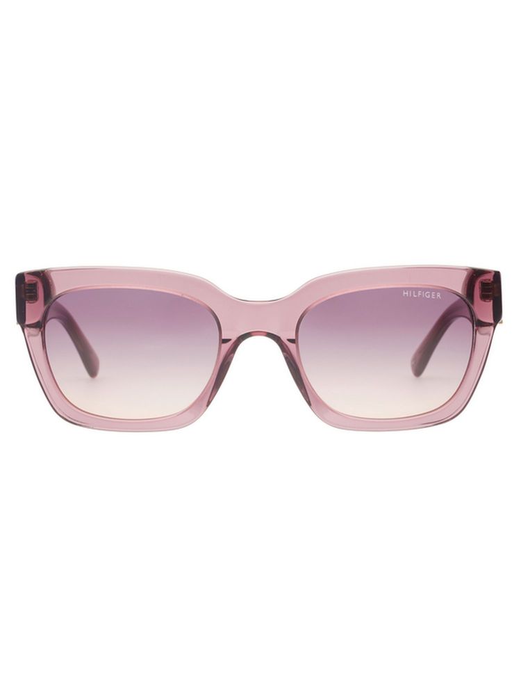 Tommy Hilfiger Smoke Pink Lens Cat Eye Sunglasses With UV Protection (TH 2673 C4 Purrgdpur 51) (51)-image-2