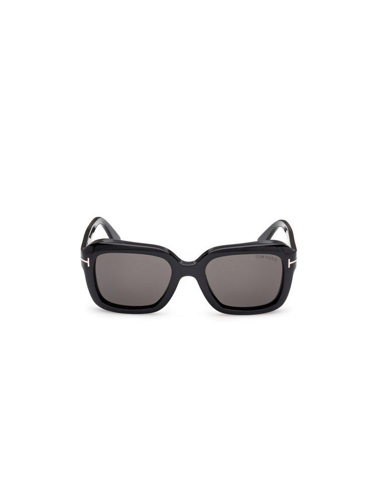 Tom Ford Eyewear Grey Acetate Women Square Sunglass (FT1283 52 01A) (52)-image-26