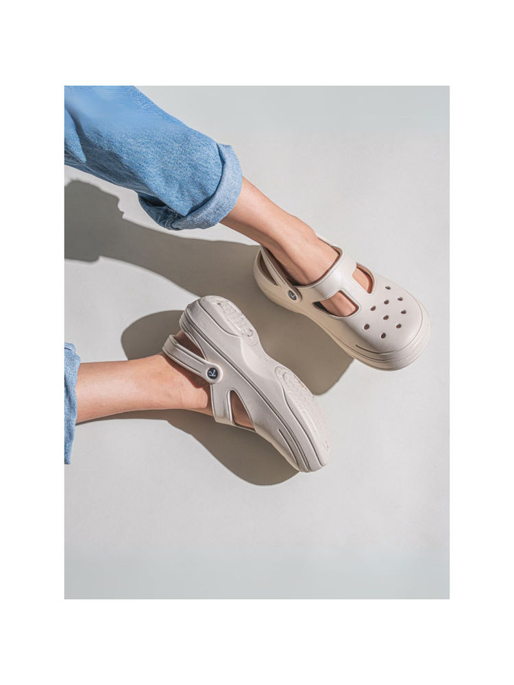 Indifeet Cream Classic and Stylish Waterproof Rubber Clogs-picture-15