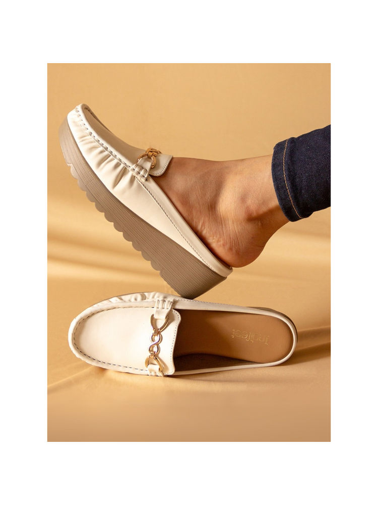 Indifeet Stylish & Comfortable White Slip On Loafers-picture-28