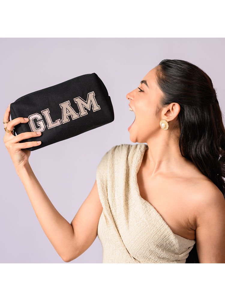 Earth Bags Icon Glam Cosmetic Pouch Black-picture-18