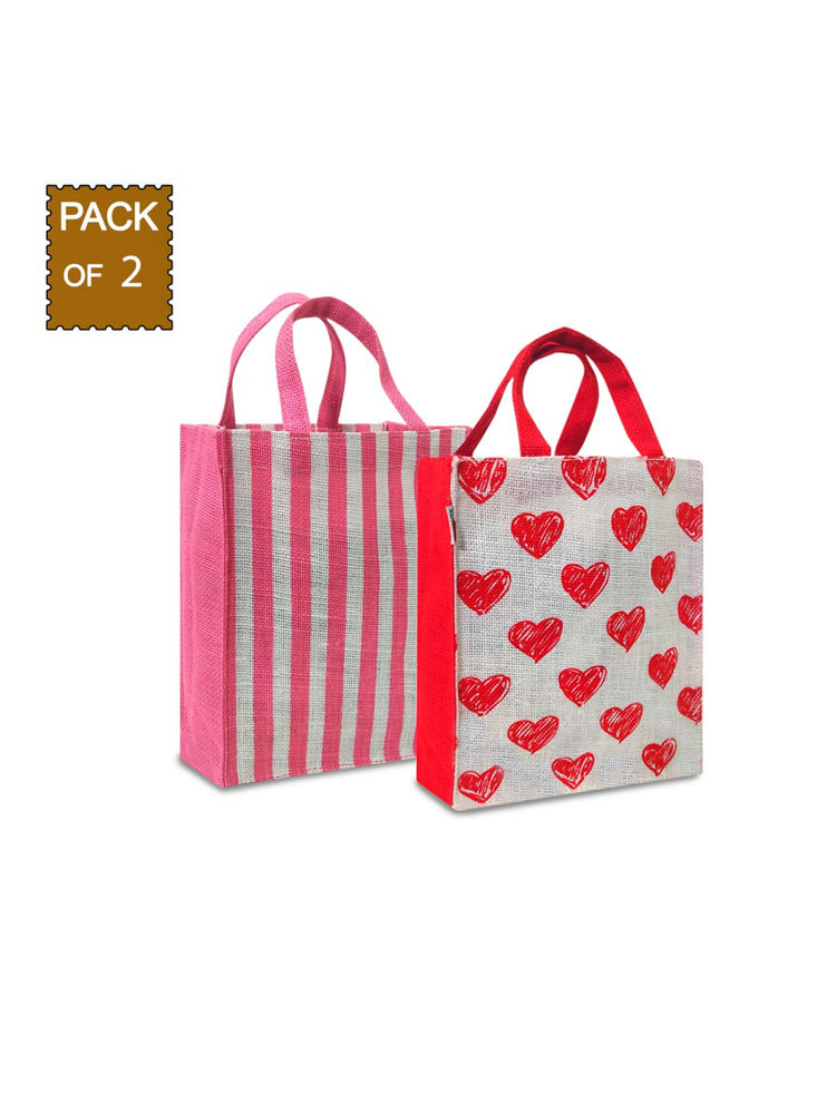 Earth Bags Vibrant Neon Printed Gift Tote Bag Multi-Color (Pack of 2)-picture-27