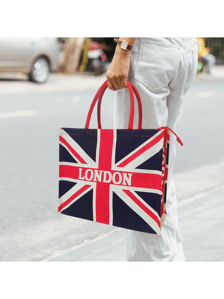 Earth Bags London Calling Flag Bag with Zipper Multi-Color-picture-18