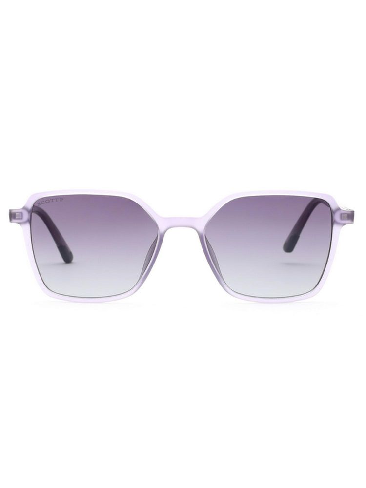 Scott Sunglasses Unisex UV Protected Square Purple Lens Gradient Sunglasses (50)-image-32