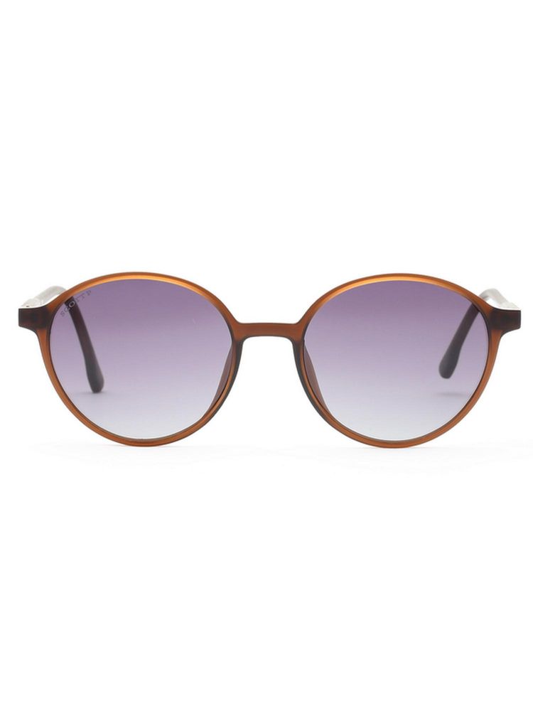 Scott Sunglasses Unisex UV Protected Round Grey Lens Gradient Sunglasses (49)-image-16