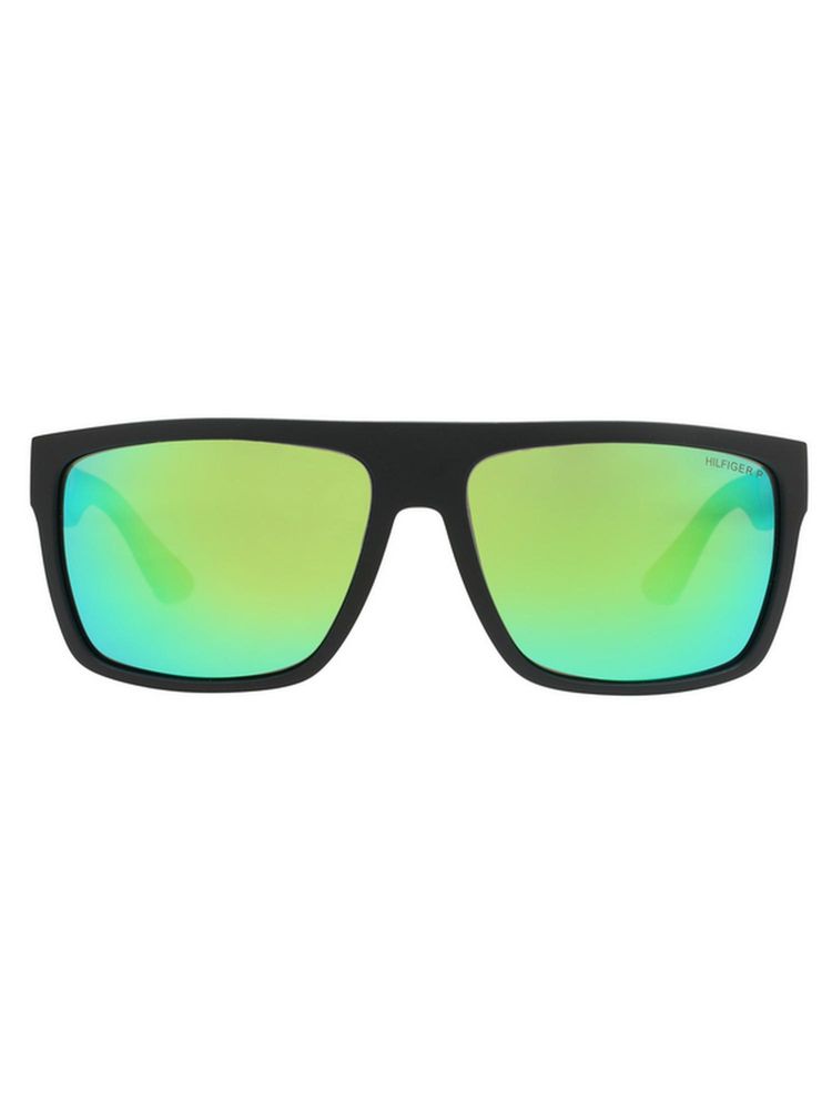 tommy hilfiger accessories Tommy Hilfiger Men UV Protected Square Green Lens Sunglasses (60)-picture-14