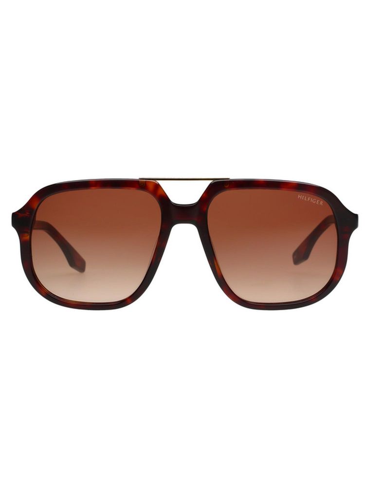 tommy hilfiger accessories Tommy Hilfiger Men UV Protected Square Brown Lens Smoke Sunglasses (56)-picture-29