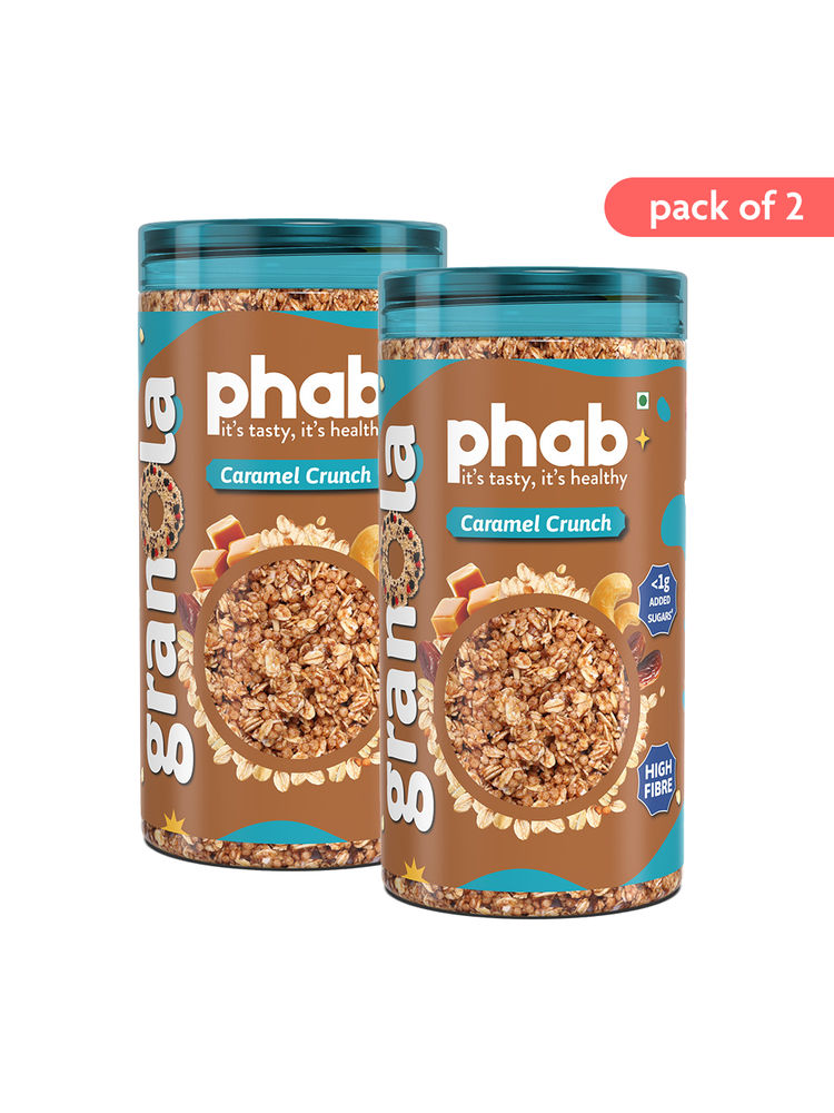 Phab Caramel Crunch Granola Cereals (Pack of 2)-picture-6