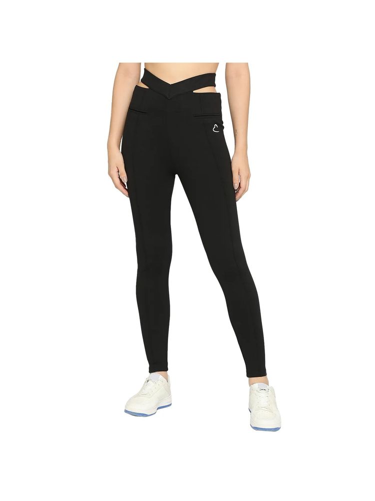 Being Human Women Black Slim Fit Women's Cotton Leggings-picture-22