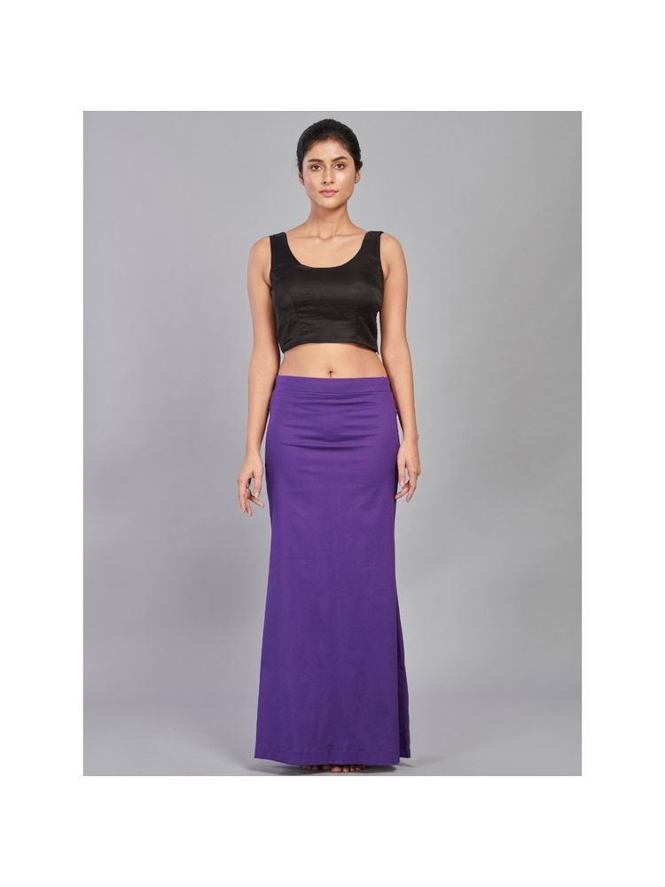 I AM BY DOLLYJAIN Cotton Lycra D'coat Purple-picture-33