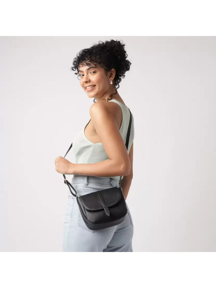 Fastrack Midnight Black Sling Bag for Women