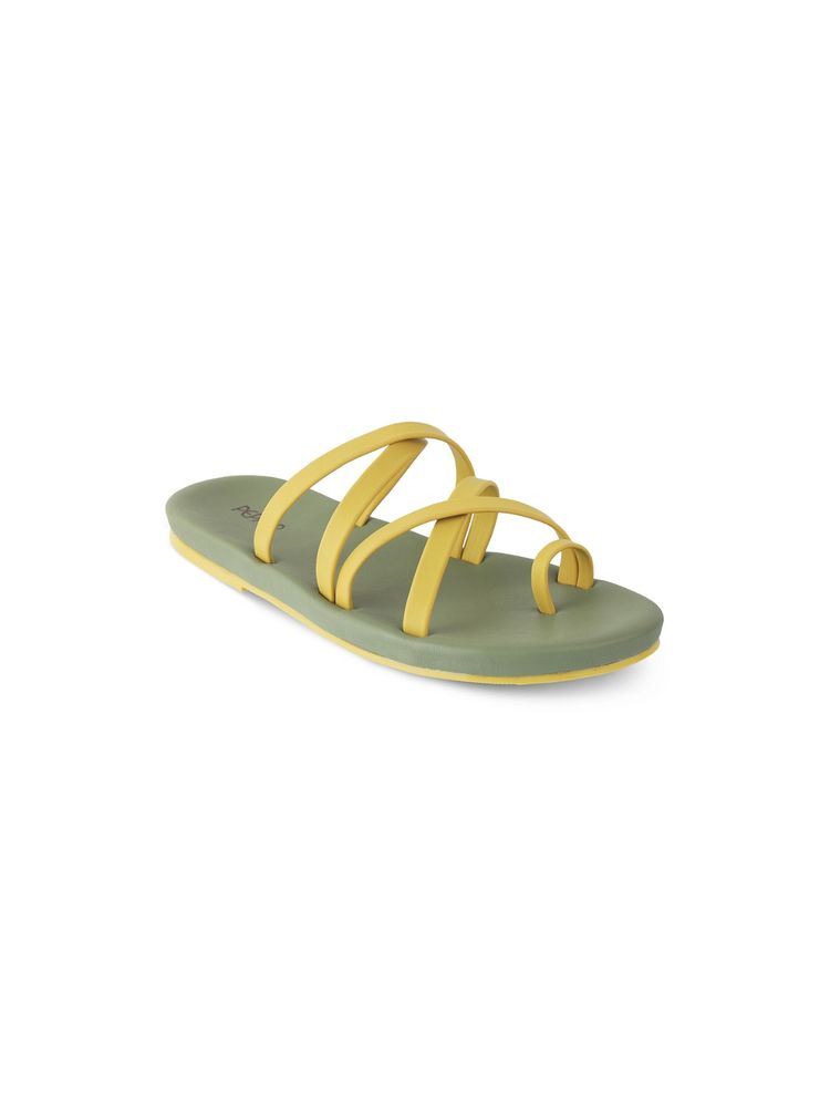 PEPPER Women Slip On Round Toe One Toe- Yellow-image-29