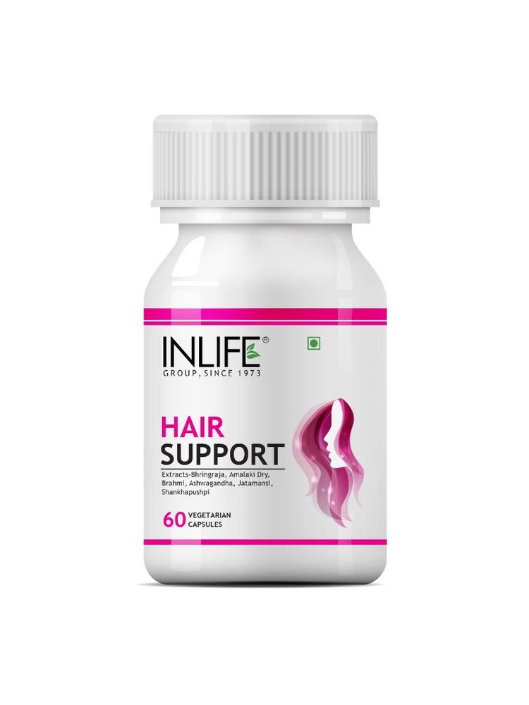Inlife Hair Support Supplement With Biotin, Bhringraj,Ashwagandha and other Ayurvedic Herbs 500mg-picture-19