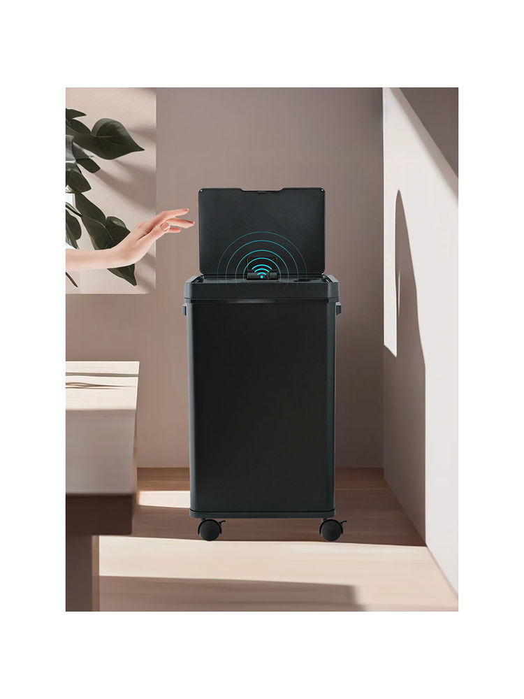 The Better Home Black Sensor Dustbin 68L Black-image-33