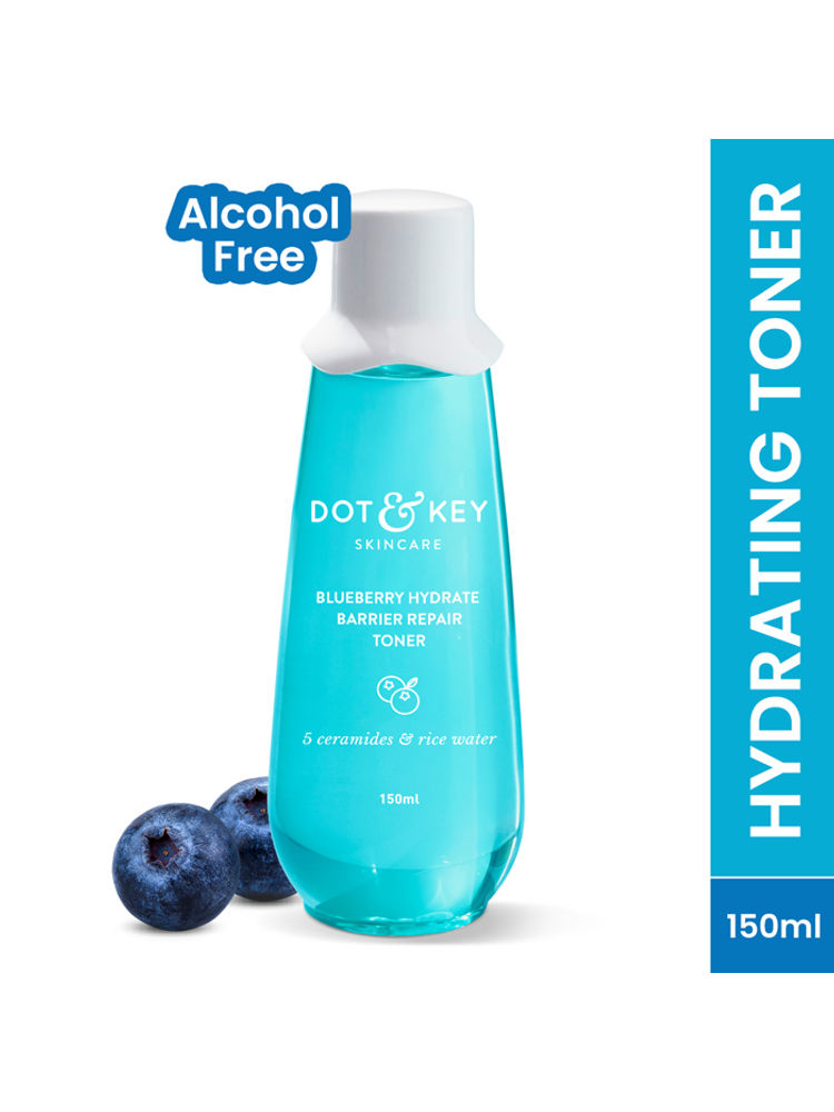 Dot & Key Rice Water Hydrating Toner with Hyaluronic for Oily, Sensitive Skin, Alcohol-Free