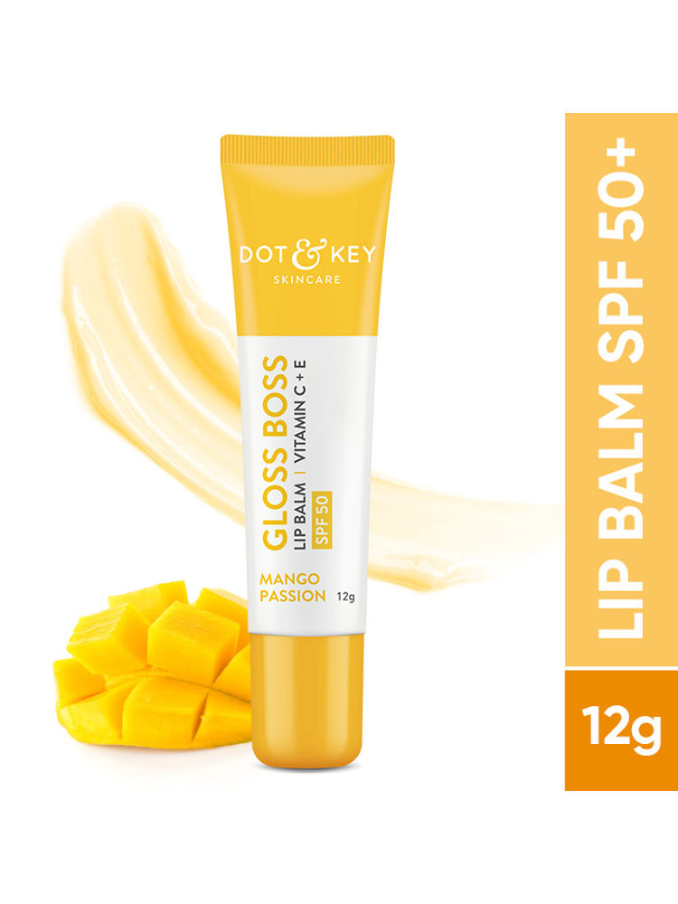 DOT & KEY GLOSS BOSS LIP BALM VITAMIN C + E SPF 50 CARAMEL KISS - 12G