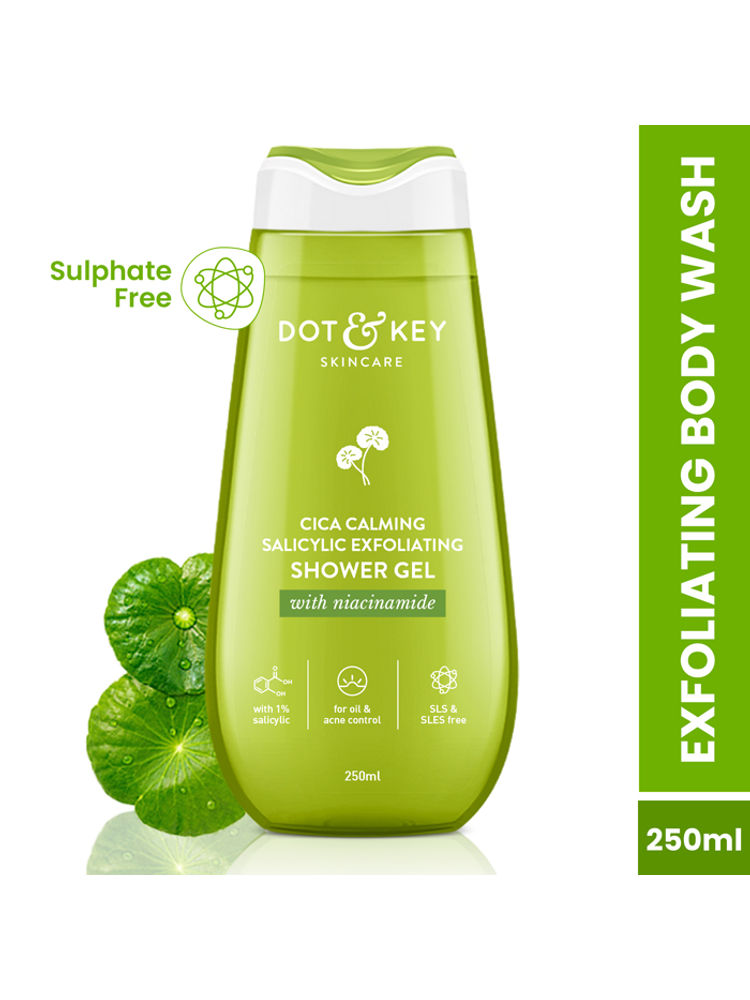 Dot & Key Cica & Salicylic Daily Exfoliating Body Shower Gel For Unclogs Pores & Body Acne Reduction-picture-4