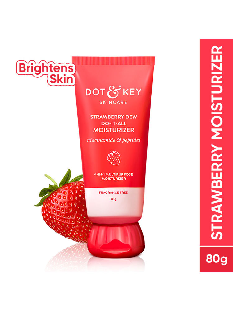 Dot & Key Strawberry Dew Do-It-All Moisturizer Niacinamide, Peptides & Hyaluronic acid, Non-Sticky-image-2