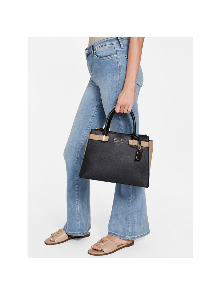 guess fashion Guess Women Black Handbag with Detachable Strap (Set of 2)-picture-23
