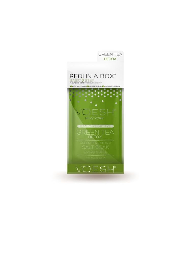 VOESH Classic Pedicure In A Box (Basic 3 Step) - Green Tea-image-6