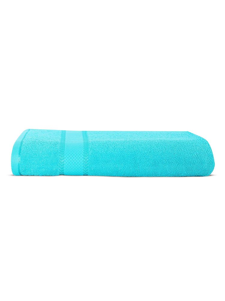 Layers Everfresh 100% Cotton 380 GSM Blue Bath Towel-image-19