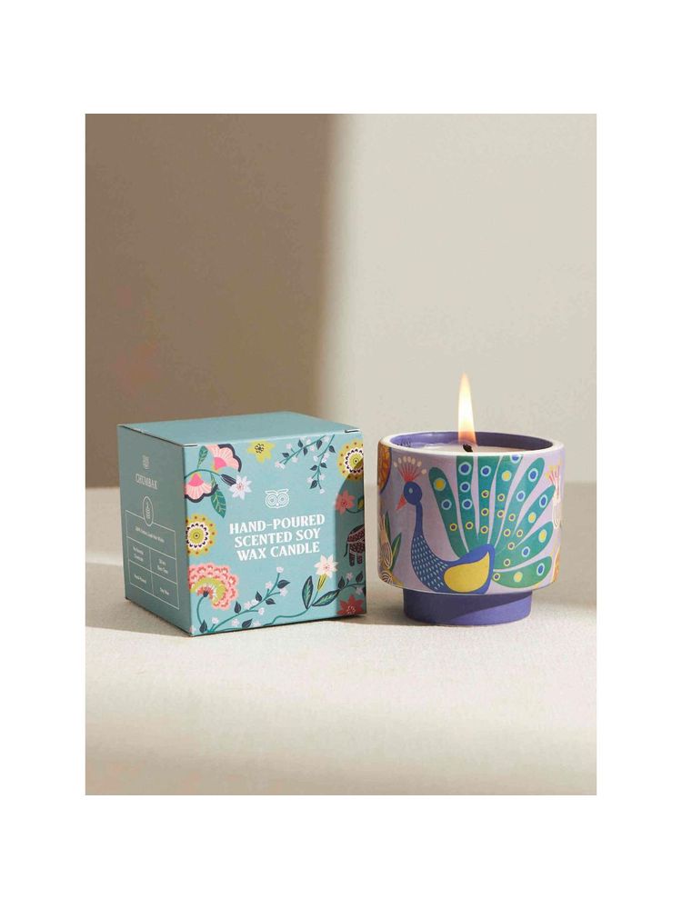 Chumbak Small Ceramic Jar Candle- First Rain-image-37