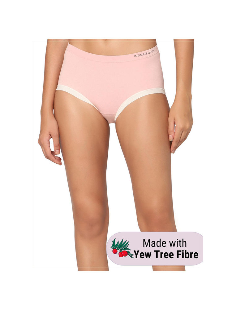INTIMATE QUEEN Pregnancy Bliss Yew Tree Bae Super Soft PH Balancing Pink Hipster Underwear-image-1