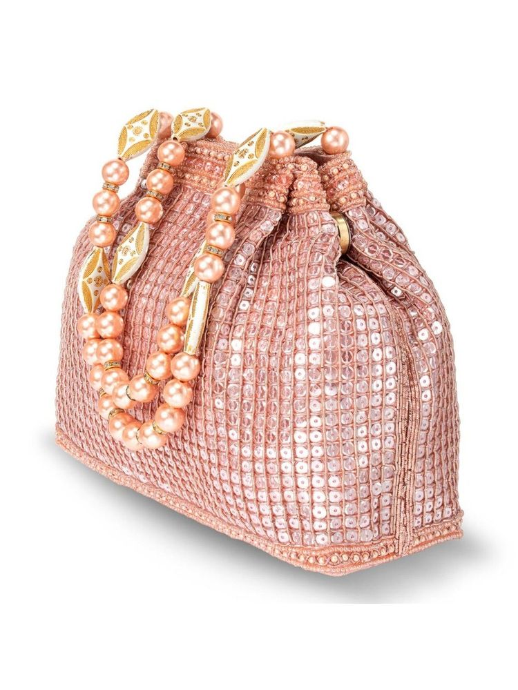 Peora Potli Bags for Women Evening Bag Clutch Ethnic Bride Purse with Drawstring (P11C)-picture-20