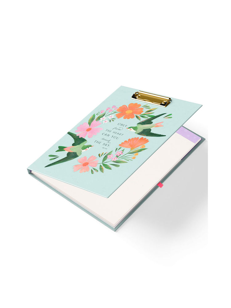 Happywagon Floral Wings Clipfolio with Notepad-picture-12
