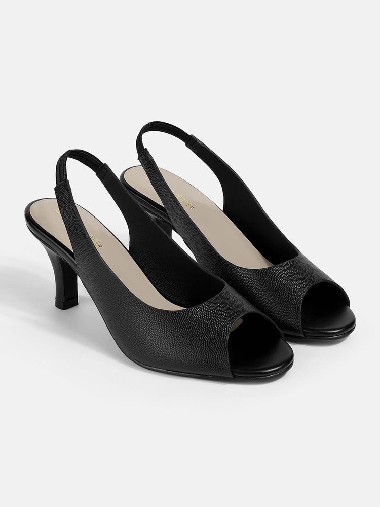 lemon & pepper PEPPER Women Black Stiletto Heels-picture-47