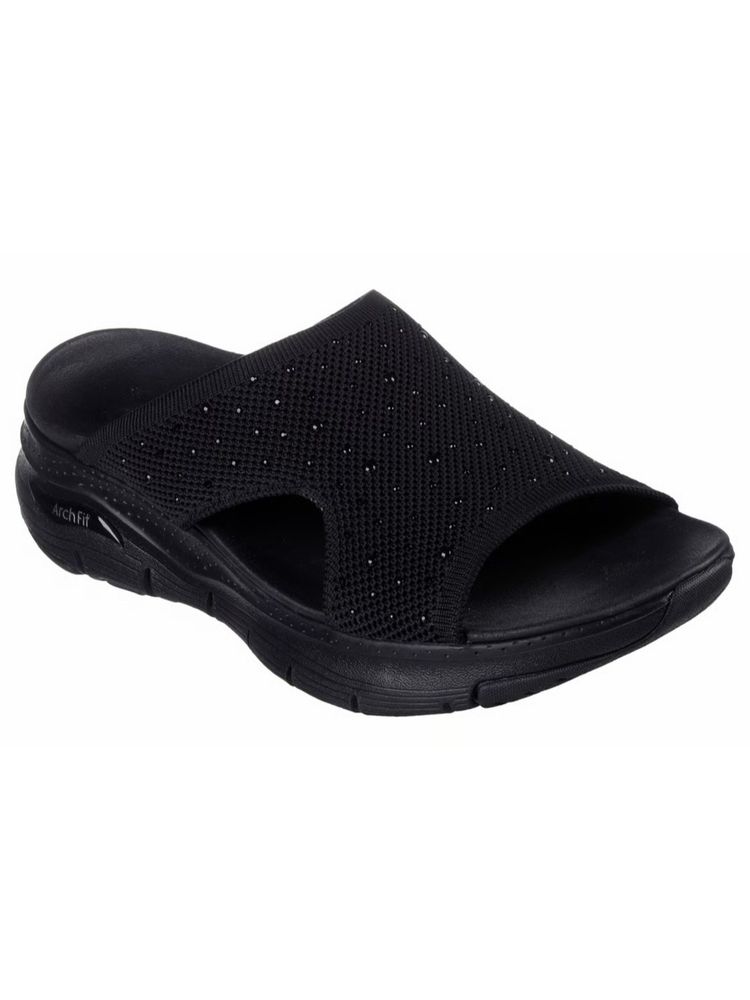 SKECHERS Women Black Arch Fit Sandals