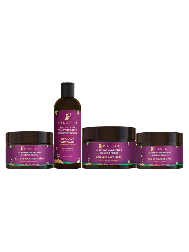 Pilgrim Anti Ageing Red Vine Night Advanced Skin Care Combo
