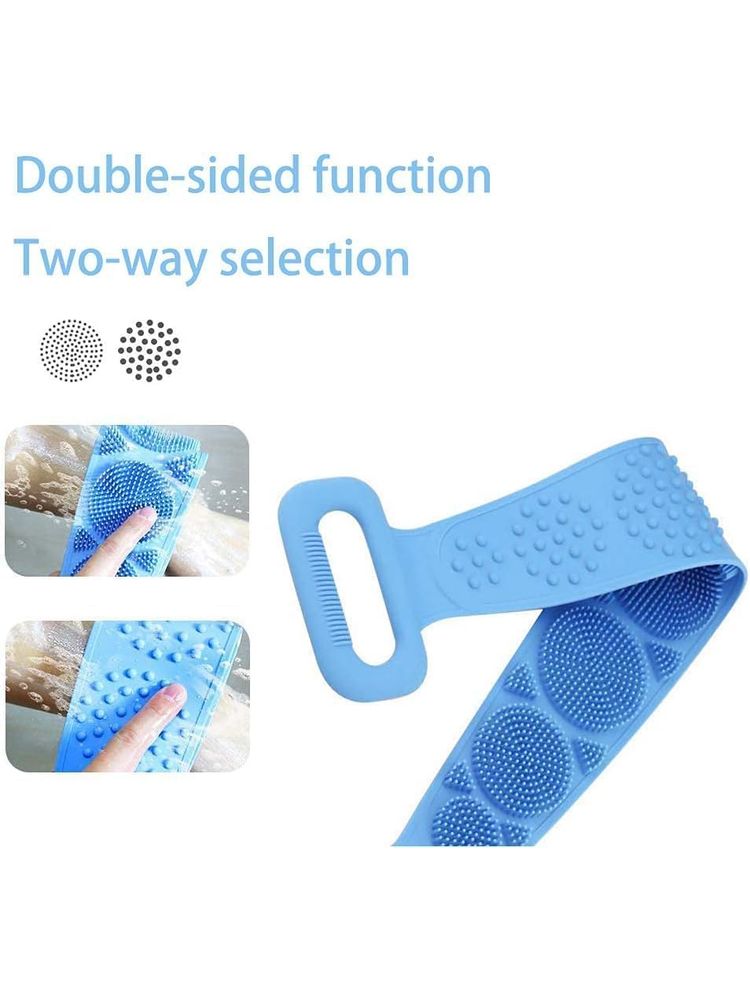 FYOLI Silicone Back Scrubber Belt And Bath Brush